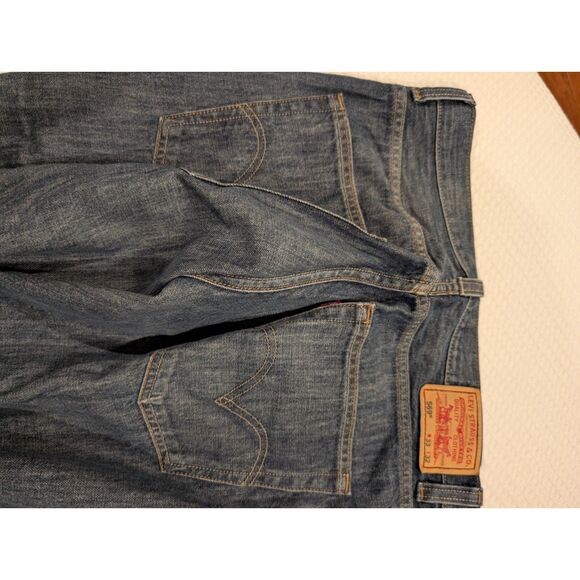 Levi’s 569 Jeans – Size 33x32, Loose Straight Fit, Dark Wash, Made in Mexico - Picture 4 of 5